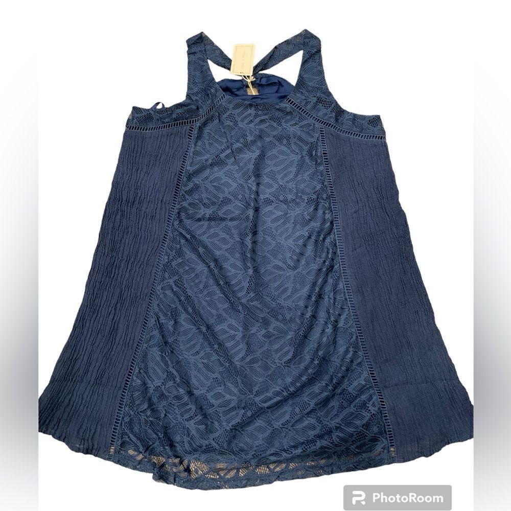 Doe + Rae Anthropologie NWT tunic.  Size: M.  Crochet overlay.